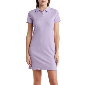 Lilac  collared mini dress